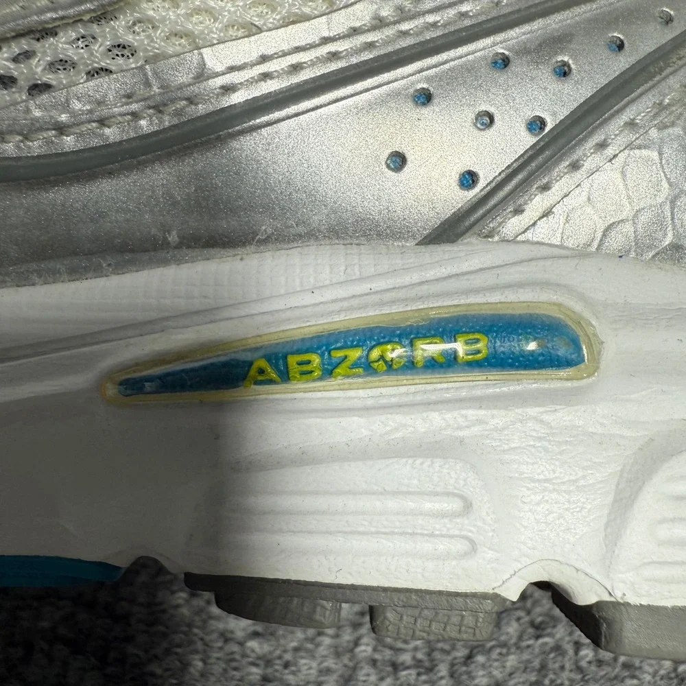 New Balance 480 Womens 11 Running Sneakers Silver Blue ABZORB Made in USA